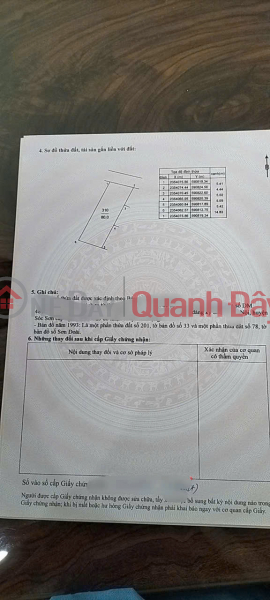GOOD PRICE AT SON DOAI TAN MINH SOC SON HANOI -- AREA 80 M FUN RESIDENTIAL LAND, Vietnam, Sales, đ 1.75 Billion