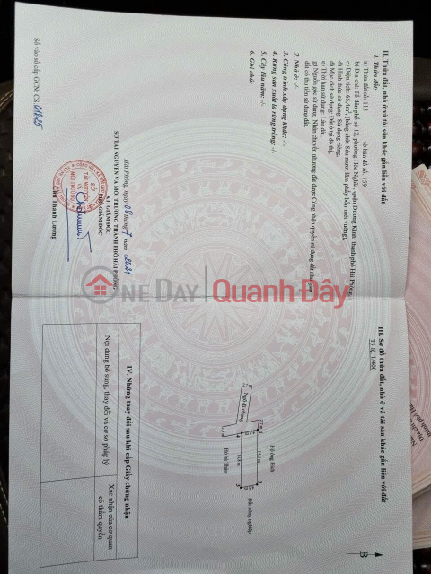BÁN LÔ ĐẤT ĐẸP TẠI TỔ DÂN PHỐ 12 - PHƯỜNG HÒA NGHĨA - DƯƠNG KINH _0
