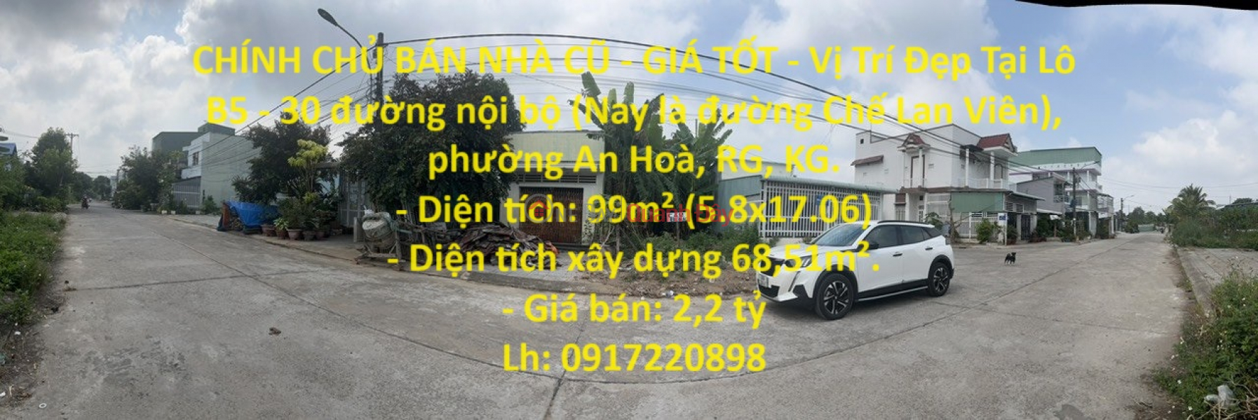 OLD HOUSE FOR SALE BY OWNER - GOOD PRICE - Nice Location On Che Lan Vien Street, An Hoa, Rach Gia City, Kien Giang Sales Listings