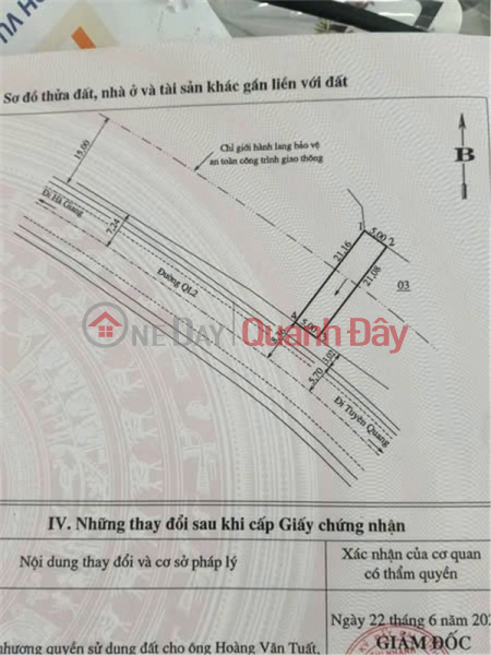 Property Search Vietnam | OneDay | Residential | Sales Listings Owner Needs to Sell a Lot of Land on Highway 2 at KLM 47, Ham Yen, Tuyen Quang