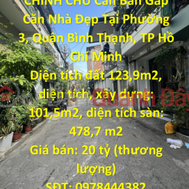 GENERAL Urgent Sale Beautiful House, Ward 3, Binh Thanh District, Ho Chi Minh City _0