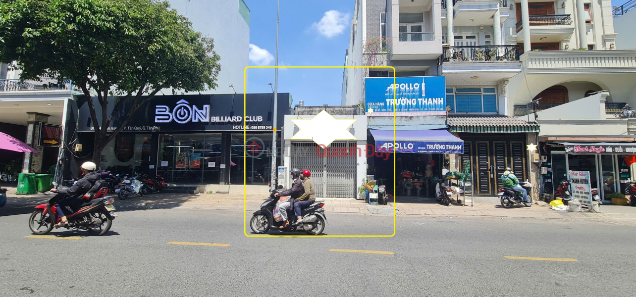 House for rent on TAN HUONG street frontage, 112m² - OPPOSITE APARTMENT BUILDING Rental Listings