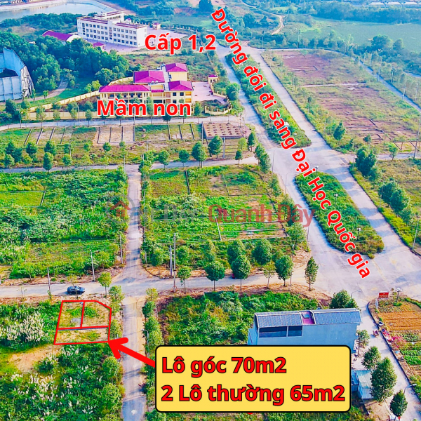 OWNER sells CORNER lot 70m2 -150m2-85m2 at Hoa Lac National University resettlement area Sales Listings