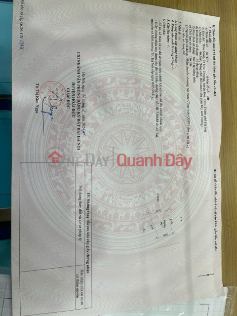 BEAUTIFUL LAND - GOOD PRICE - URGENT SALE Plot of Land in Nhue Village, Duc Thuong Commune, Hoai Duc District, Hanoi _0