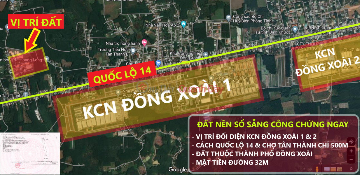 Property Search Vietnam | OneDay | | Sales Listings The owner of the bank needs to sell the plot of land at Tan Thanh market at a loss