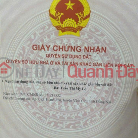 Chính Chủ Cần Bán Đất Sào Xã Xuân Bắc, Huyện Xuân Lộc, Tỉnh Đồng Nai. _0