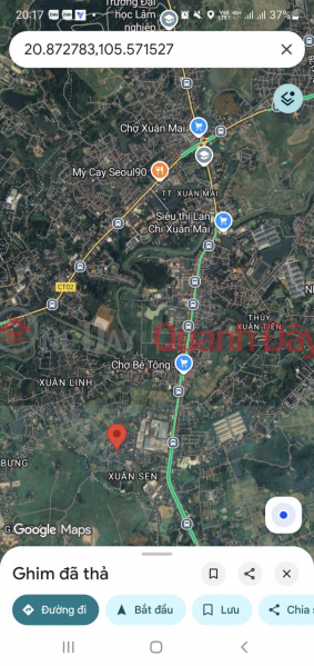 CHÍNH CHỦ BÁN LÔ ĐẤT ĐẸP tại thôn Xuân Sen, xã Thủy Xuân Tiên, Chương Mỹ, Hà Nội, Việt Nam Bán, đ 16 tỷ