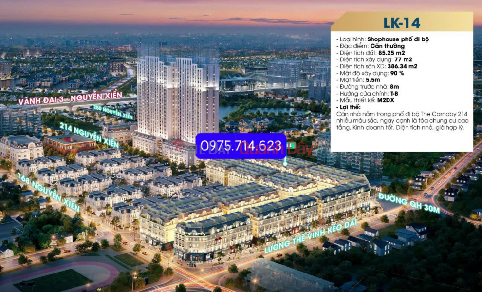 Property Search Vietnam | OneDay | Nhà ở Niêm yết bán SHOP HOUSE 214 NGUYỄN XIỂN THANH XUÂN HÀ NỘI