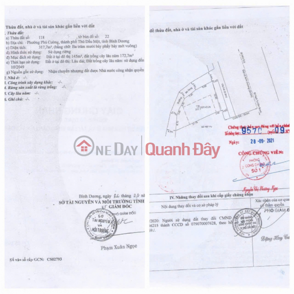 Property Search Vietnam | OneDay | Nhà ở | Niêm yết bán | ĐẦU TƯ SINH LỜI - Chính Chủ Bán Nhà Mặt Tiền 477 đại lộ Bình Dương, Phú Cường, Thủ Dầu Một