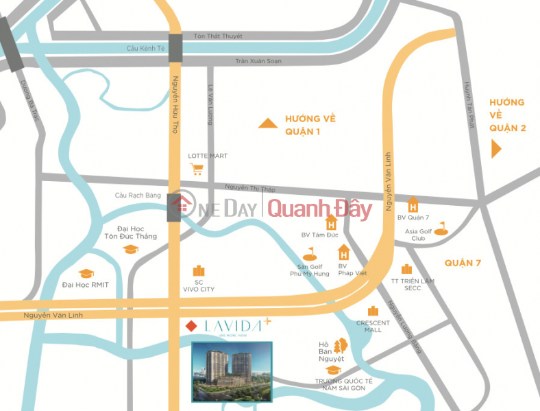 Property Search Vietnam | OneDay | Nhà ở | Niêm yết bán | Bán nhanh căn 1Pn duy nhất nhà thô 54m2 giá 2.25 tỷ dự án Lavida Plus quận 7 - Huỳnh Như