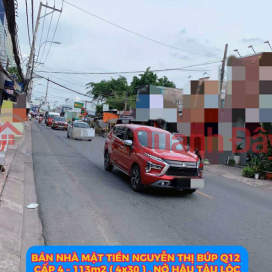 Bán nhà mặt tiền Nguyễn Thị Búp Q12 , cấp 4 -113m2 ( 4x30 ) nở hậu tài lộc , 8 tỷ nhỉnh 0932030061 _0
