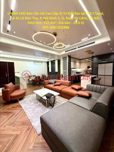 CHÍNH CHỦ Bán Căn Hộ Cao Cấp Vị Trí Đắc Địa tại Trung Tâm Mỹ Đình - View Ngắm Pháo Hoa SVĐ Mỹ Đình _0