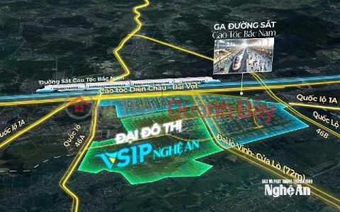 Corner plot for sale on the orchid business street in Visip, Nghe An. _0