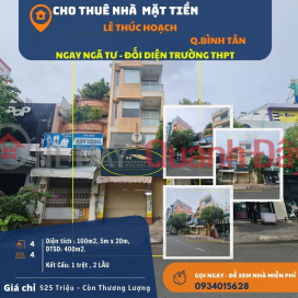 SỐC- Cho thuê nhà mặt tiền Lê Thúc Hoạch 100m2, 2Lầu+ST, 25Triệu _0