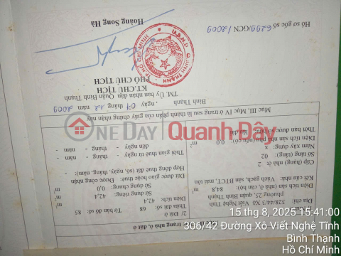 HOT HOT - OWNER NEEDS TO SELL A HOUSE AT XO VIET Nghe Tinh, Ward 25, Binh Thanh District, HCMC _0