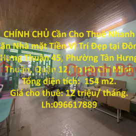 CHÍNH CHỦ Cần Cho Thuê Nhanh Căn Nhà mặt Tiền Vị Trí Đẹp tại quận 12, TPHCM _0