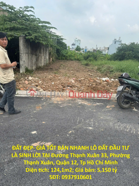 PRIME LAND - GREAT PRICE - QUICK SALE! INVESTMENT PLOT WITH HIGH PROFIT POTENTIAL IN DISTRICT 12, HO CHI MINH CITY _0