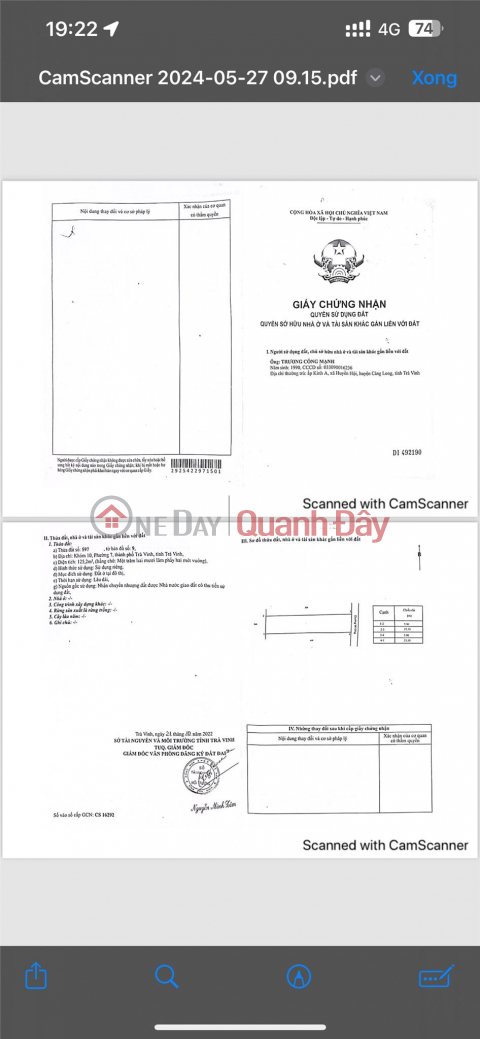 BÁN NHANH LÔ ĐẤT CHÍNH CHỦ Đẹp Tại khóm 10 - phường 7- TP Trà Vinh - Trà Vinh _0