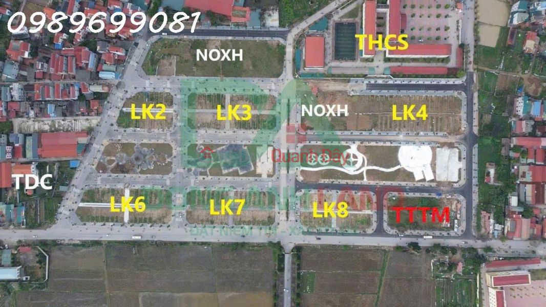 Auction land for sale in Thuy Lam commune, Dong Anh district, flower garden view Sales Listings