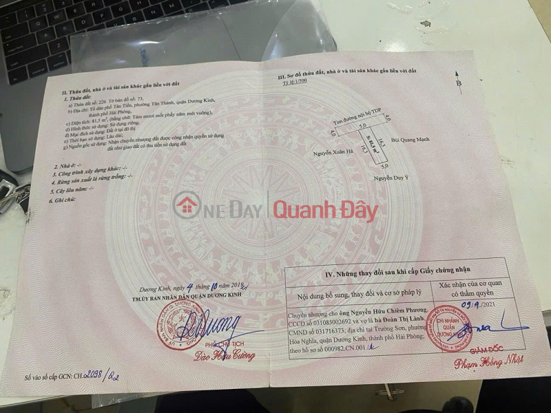 2.25 billion 81.5m2 Tan Thanh Duong Kinh Zalo 0567222555 | Vietnam, Sales, đ 2.25 Billion