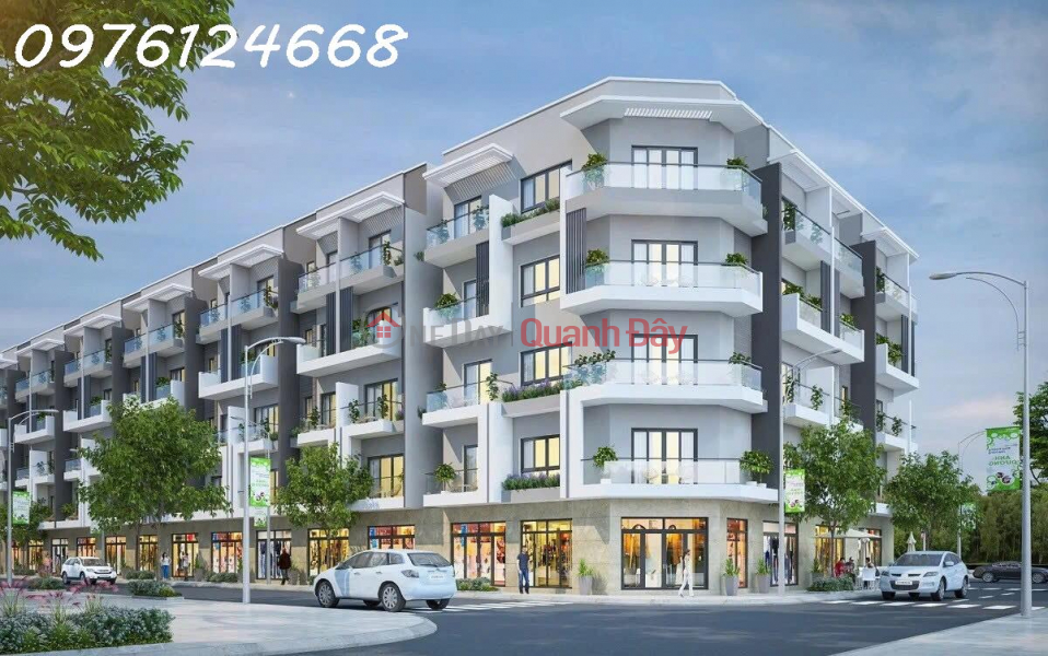 Luxury townhouse for sale in Him Lam project, Bo De, Hanoi. 5 floors, 82 m2, 5m frontage, facing two 25m wide roads. Sales Listings