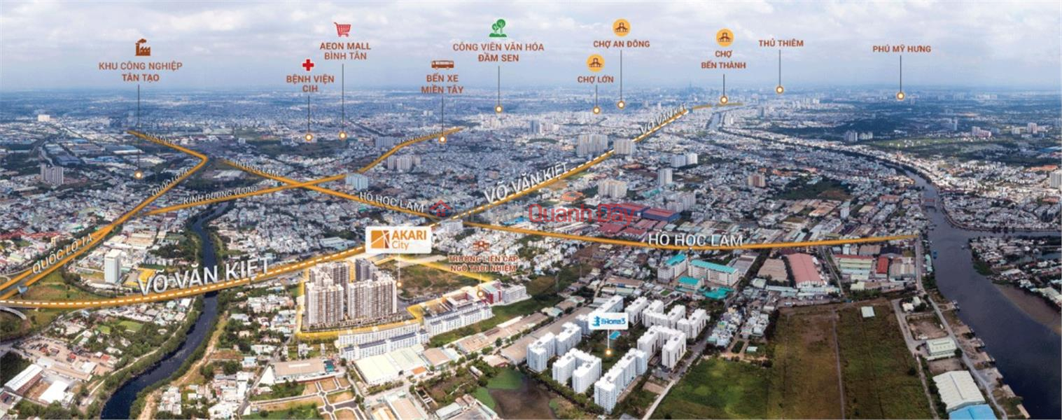 CHÍNH CHỦ CẦN BÁN - Dự Án: Chung Cư Akari City - Phase 2, Việt Nam, Bán, đ 3,32 tỷ