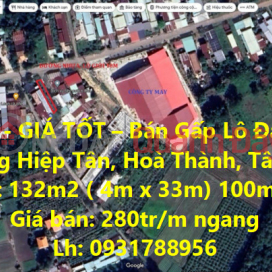 BEAUTIFUL LAND - GOOD PRICE - Urgent Sale Land Lot In Hiep Tan Ward, Hoa Thanh, Tay Ninh _0