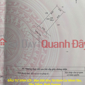 ĐẦU TƯ SINH LỜI - Bán Đất Khu Tái Định Cư Minh Tân, Dầu Tiếng, Bình Dương _0
