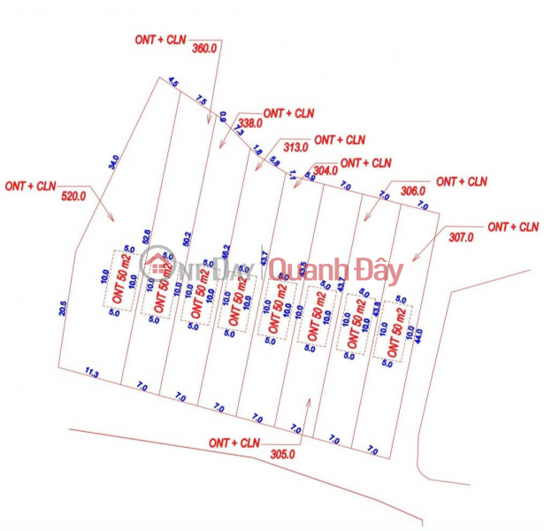 Urgent Sale of 4 Lots in Hong Giang Ward - Luc Ngan - Bac Giang Sales Listings