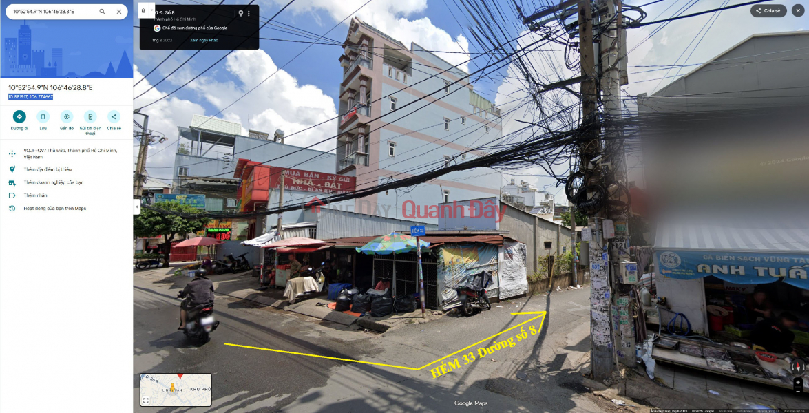 Land for sale in alley 33, street 8, Linh Xuan ward, Thu Duc district (now Linh Xuan ward),Ho Chi Minh city Sales Listings