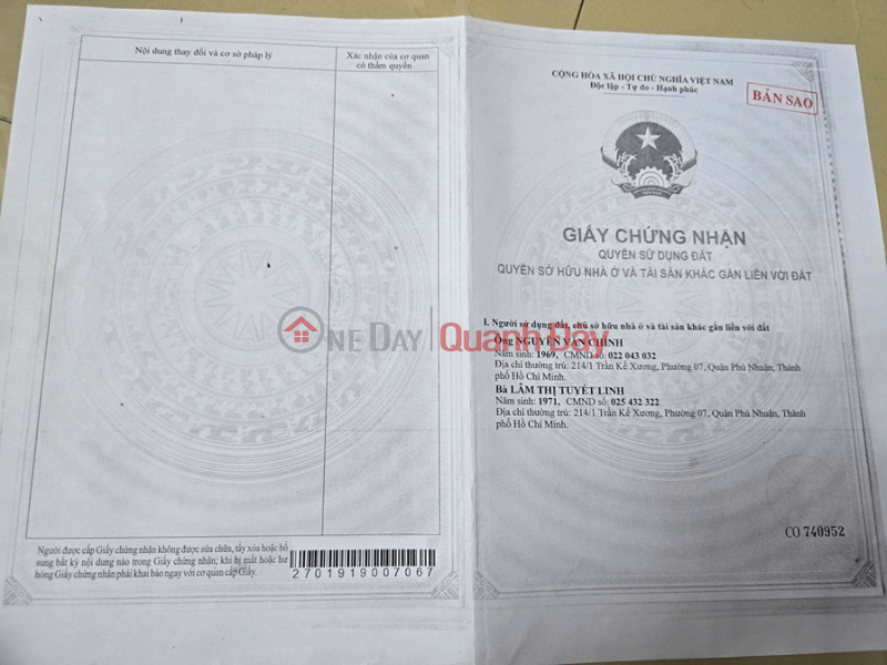 Làm ơn chọn Nhà ở | Niêm yết bán | đ 17,5 tỷ