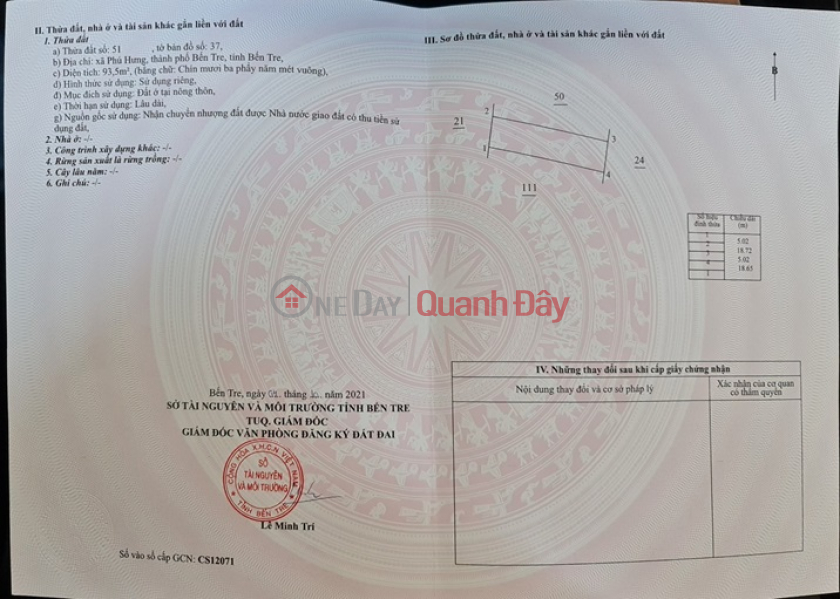 Property Search Vietnam | OneDay | Residential, Sales Listings | BEAUTIFUL LAND - GOOD PRICE - For Urgent Sale 5 Beautiful Land Lots in Phu Hung - Ben Tre City - Ben Tre