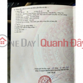 ĐẤT ĐẸP - MẶT TIỀN - Chính Chủ Cần Bán Lô Đất Đường Trần Xuân Soạn, P. Long Hương, TP Bà Rịa, BRVT _0