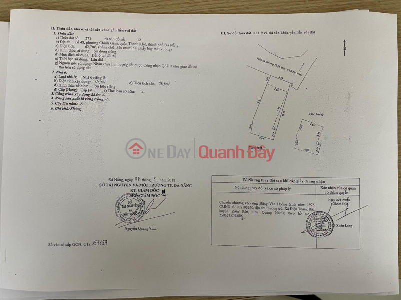 Beautiful Land - Good Price - Owner Needs to Sell Land Lot at Group 48, Chinh Gian Ward, Thanh Khe District, Da Nang City Sales Listings