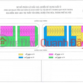 Golden opportunity to own auctioned land in Van Dinh Commercial Center, Ung Hoa, Hanoi _0