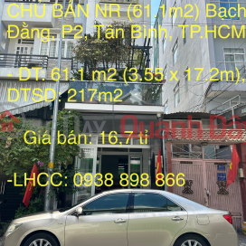 BEAUTIFUL HOUSE - GOOD PRICE - OWNER SELLING PRIVATE HOUSE (61.1m2) Bach Dang, Ward 2, Tan Binh, HCMC _0