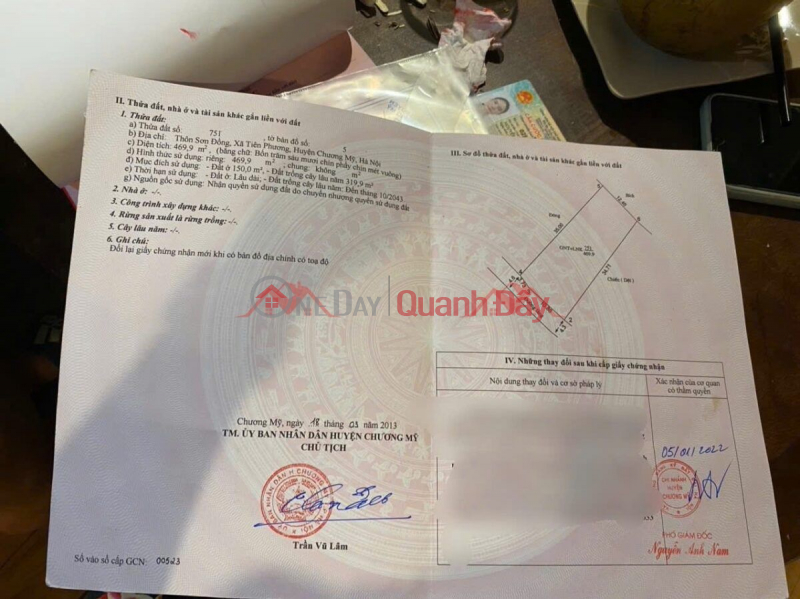 đ 10 triệu, CHÍNH CHỦ BÁN LÔ ĐẤT TRỤC CHÍNH KINH DOANH 469.9M TẠI TIÊN PHƯƠNG-CHƯƠNG MỸ-HÀ NỘI