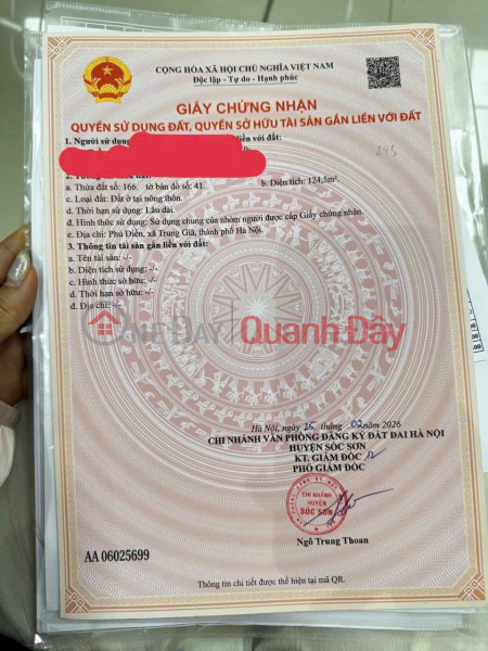 Property Search Vietnam | OneDay | Nhà ở Niêm yết bán | ĐẤT ĐẸP - GIÁ TỐT - Cần Bán Nhanh Lô Đất Vị Trí Đắc Địa Tại Trung Giã, Sóc Sơn, Hà Nội