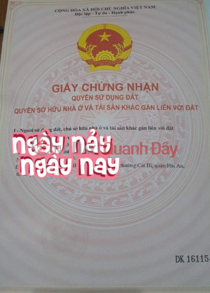 Bán đất ngõ 2 Nguyễn Văn Linh sát Cầu Lạcn Tray, diện tích 73m ngõ 5m GIÁ 3.2 tỉ, Việt Nam | Bán đ 3,2 tỷ