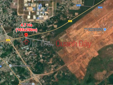 Shocking discount of 46 billion! 4.7ha of SHR land near Long Thanh airport - Long An Dong Nai SSS _0