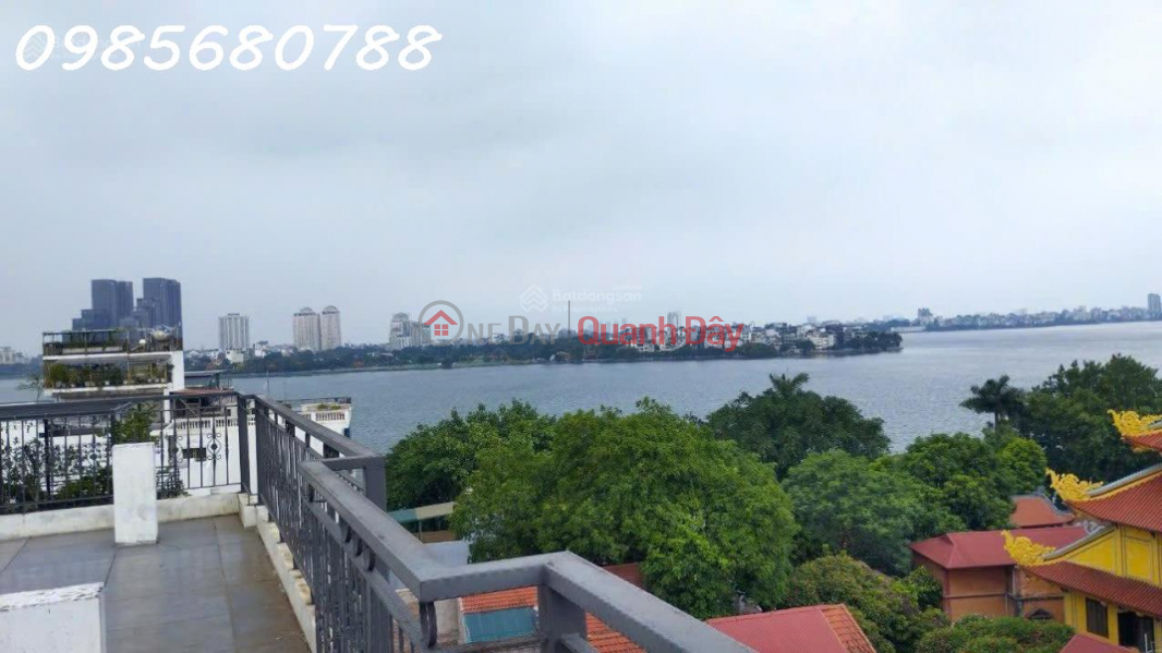 BÁN TÒA CĂN HỘ DỊCH VỤ 8 NỔI 1 HẦM 265M2 MẶT 16M VIEW HỒ TÂY DOANH THU GẦN 500 TR/ THÁNG Niêm yết bán