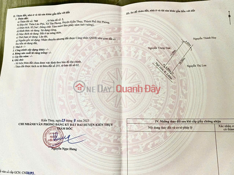 Property Search Vietnam | OneDay | Nhà ở, Niêm yết bán, SIÊU PHẨM LÃO PHÚ – TÂN PHONG GIÁ CHỈ 910 triệu - 85.5m2 - Dương Kinh - Giá 8xx triệu
