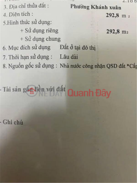 ĐẤT ĐẸP – GIÁ TỐT - CẦN BÁN CĂN LÔ ĐẤT TIỀN TẠI Phường Khánh Xuân, TP Buôn Ma Thuột, Đắk Lắk _0