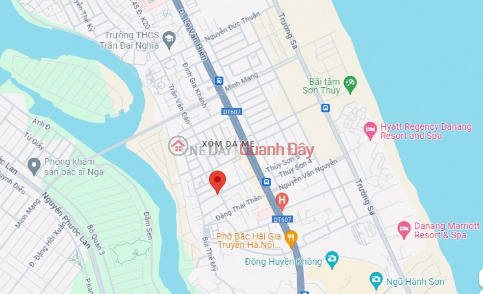 ► Land on Ba Bang Nhan street, Ngu Hanh Son, 119m2, 5m wide, 7.5m road Sales Listings