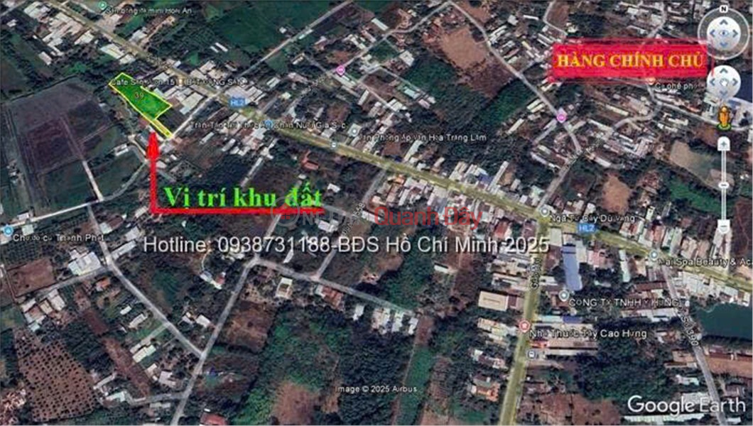 ĐẤT CHÍNH CHỦ - VỊ TRÍ ĐẸP KÈM THỔ CƯ - Đường Tỉnh Lộ 2, Xã Trung Lập Hạ, Huyện Củ Chi, TP Hồ Chí Minh Việt Nam, Bán đ 16 tỷ