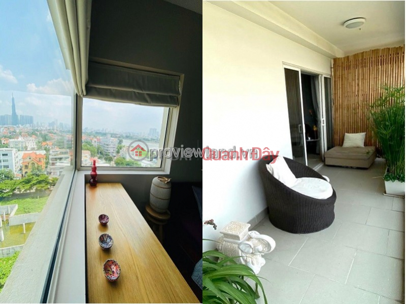 ₫ 32 Million/ month, River apartment for rent, corner apartment 3 bedrooms, city view, full furniture