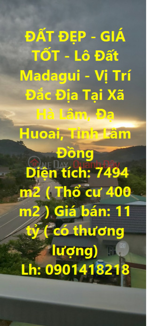 BEAUTIFUL LAND - GOOD PRICE - Madagui Land Lot - Prime Location In Ha Lam Commune, Da Huoai, Lam Dong Province _0