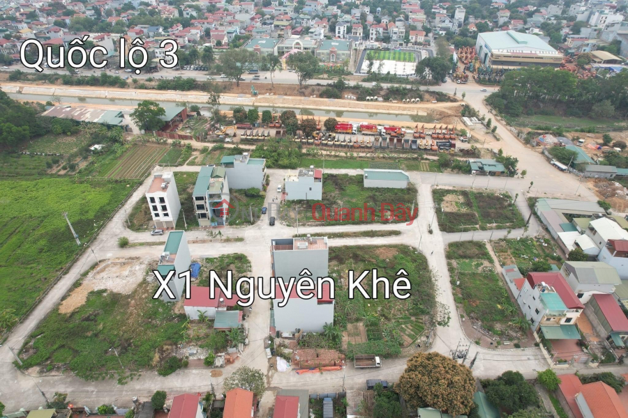 Đấu Giá X1 Nguyên Khê Đông Anh, vị trí ngay sát Dự án bờ kênh đang thi công, gần QL3. Hạ tầng nội khu hiện đại Niêm yết bán