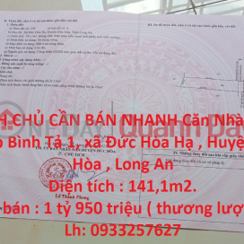 CHÍNH CHỦ CẦN BÁN NHANH Căn Nhà Vị Trí Tại Tỉnh Long An _0