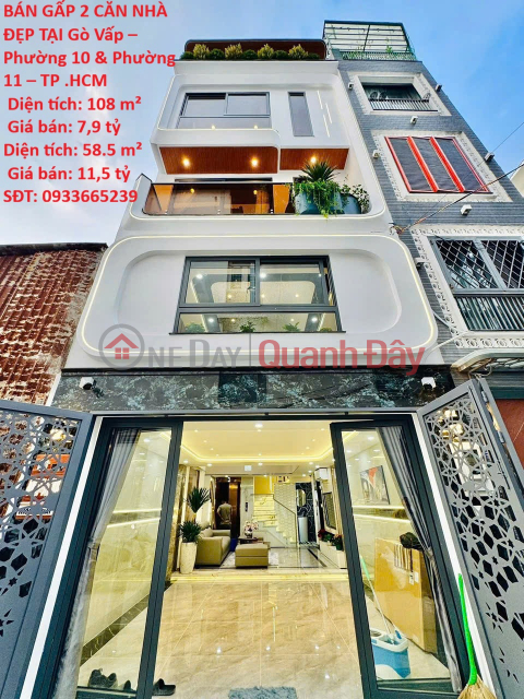 HOT HOT HOT – OWNER URGENTLY SELLING 2 BEAUTIFUL HOUSES IN GO VAP DISTRICT – WARD 10 _0